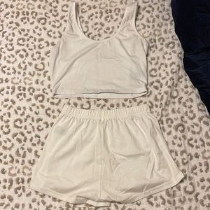 White two piece set